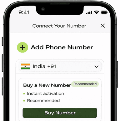 Step 01 – Connect Your Number