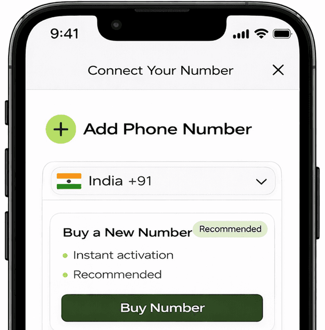 Step 01 – Connect Your Number